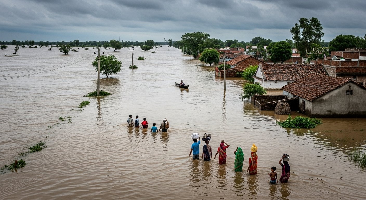 Shahjahanpur in Danger: Ramganga in Spate, Ganga Also Out of Control, Lives Surrounded by Water