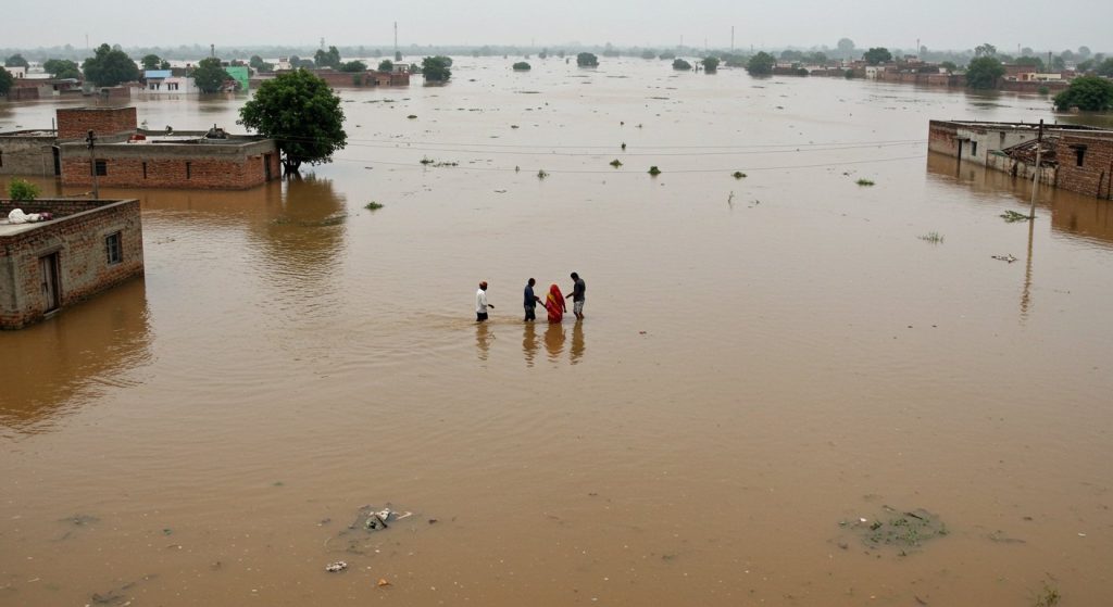 Devastating Floods in Itona: Villages Surrounded, Fields Submerged, Crops Ruined; Road Traffic Paralyzed by Water