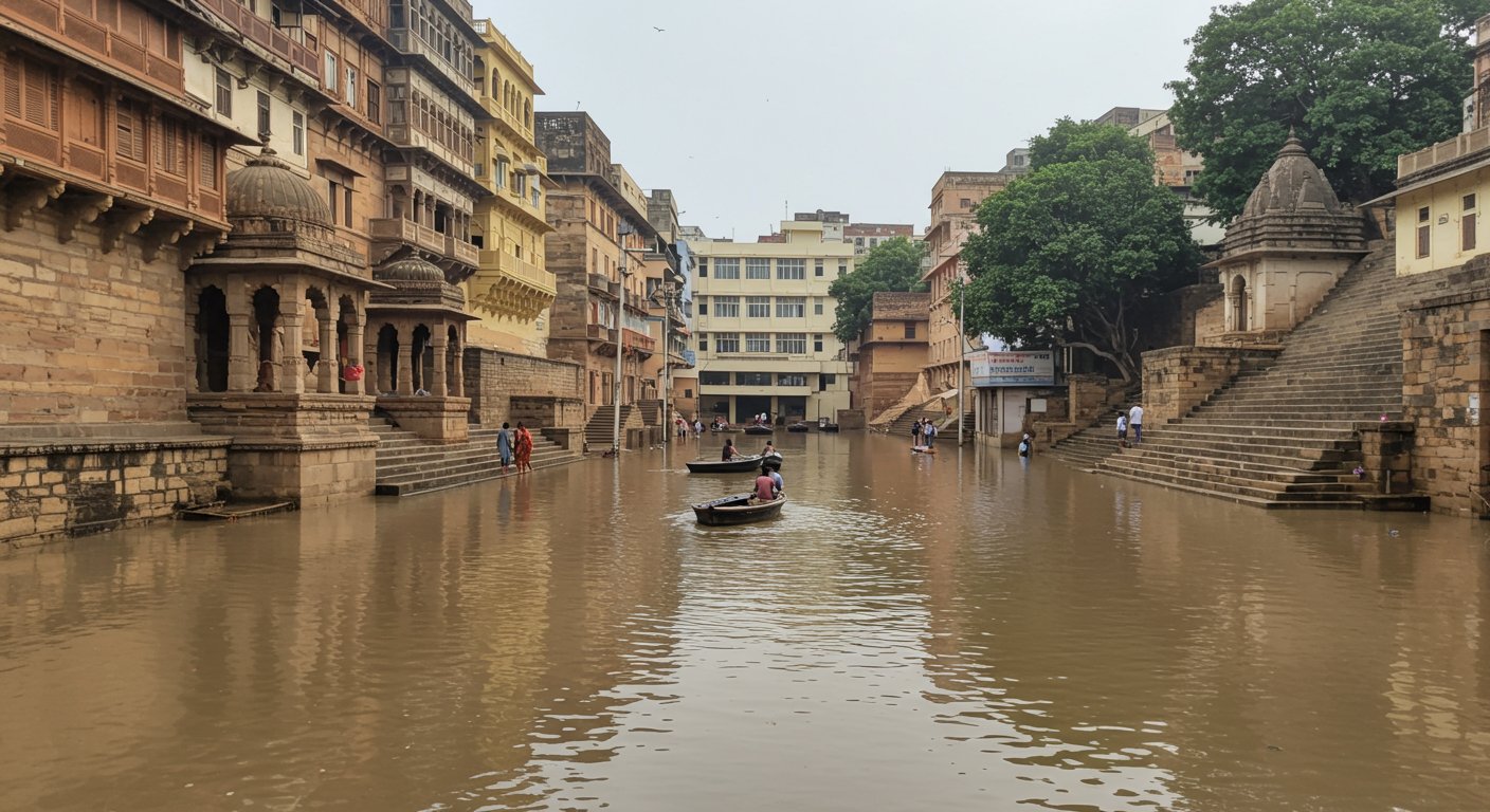 Devastating Flood in Kashi After Six Years: Samne Ghat Submerged, Water Reached Trauma Center!