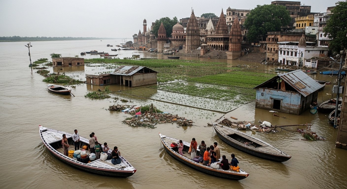 Ganga's Fury in Kashi: 90 Villages Submerged, 5000 People Homeless, Crops Devastated