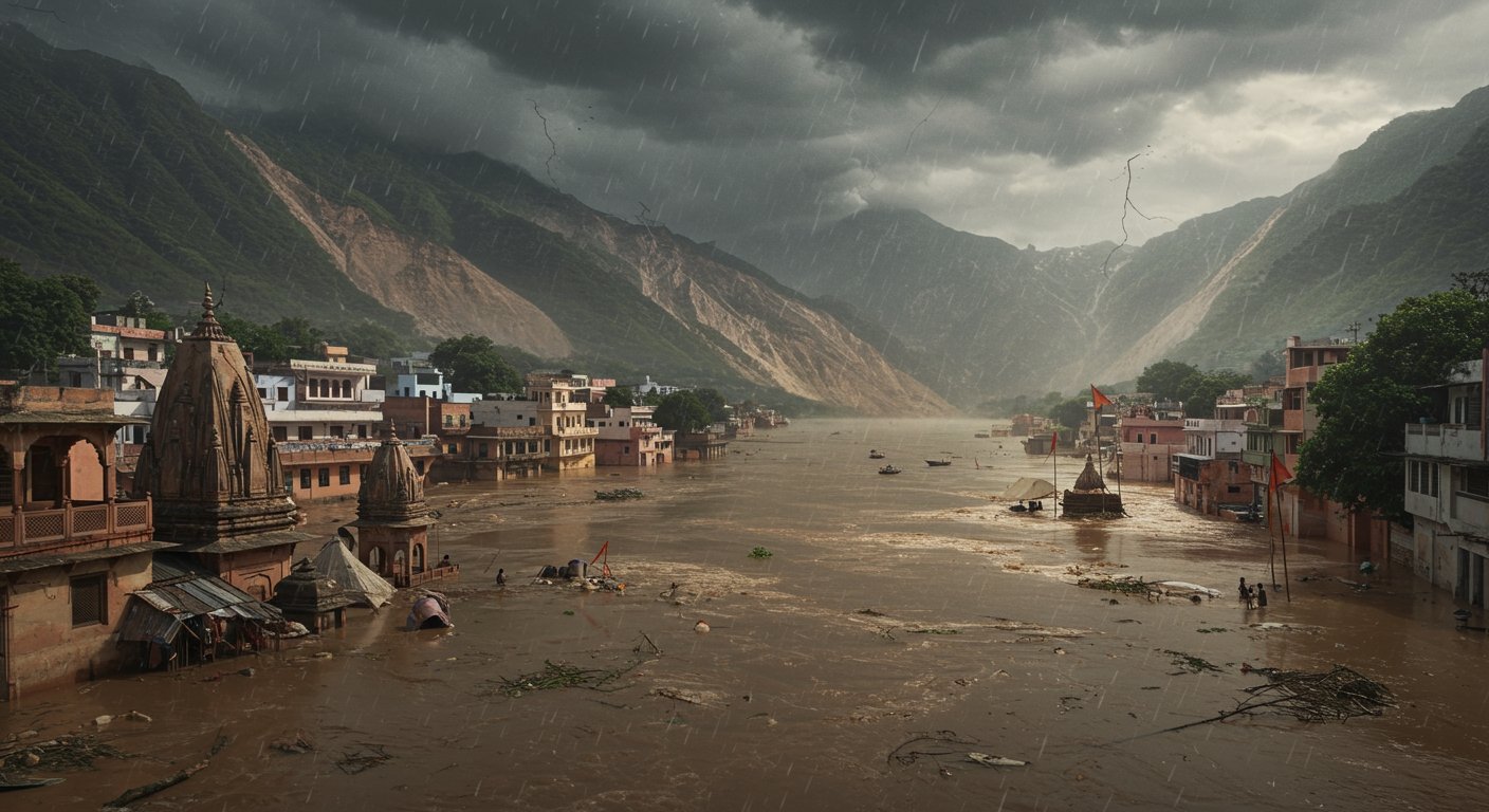 Nationwide Wrath of Nature: Havoc from floods in 13 UP districts, homes submerged in Prayagraj-Kashi; Landslides in Himachal, 3 people swept away in Uttarakhand, heavy rain alert for 28 states.