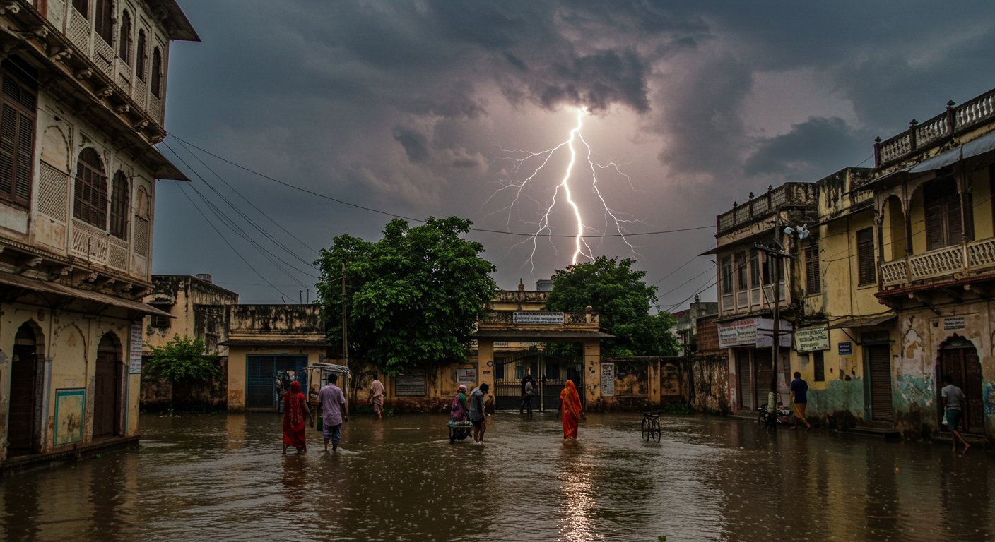 Floods in 17 UP Districts, Schools Shut in Lucknow-Ayodhya; 6 Killed by Lightning in Bihar; Country Receives More Rain After 12 Years