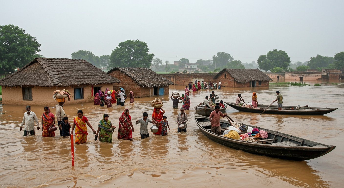 Ganges in Badaun in Spate: Water Above Danger Mark, Preparations to Evacuate Four Villages