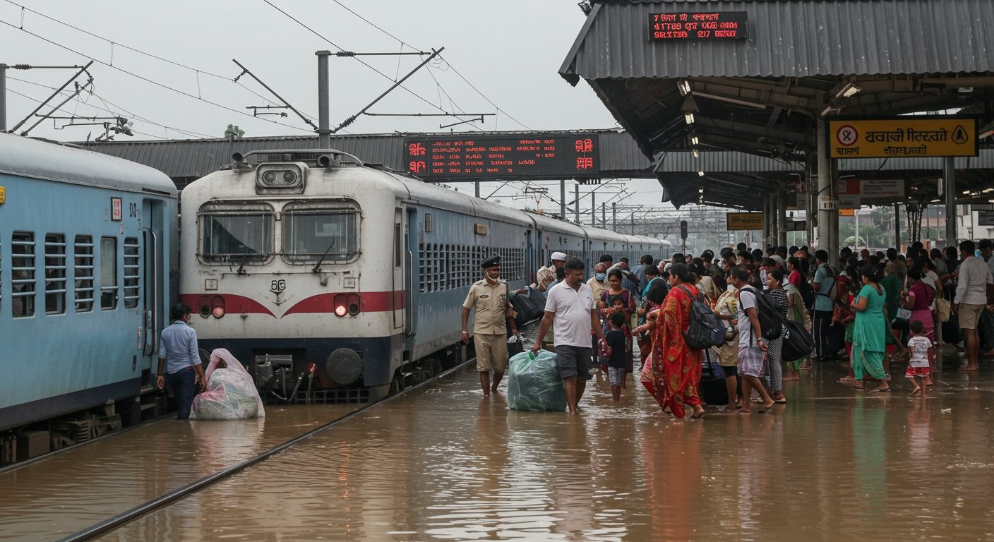 Floods Wreak Havoc in Jammu: 7,000 Tickets Cancelled, 8 Trains Passing Through UP Affected; Railways Issues Major Appeal