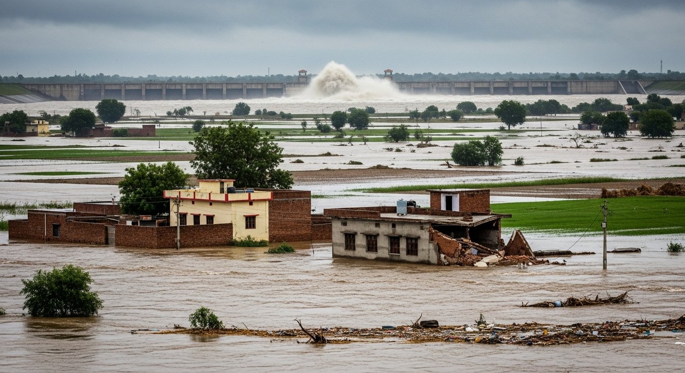 Flood Havoc in Punjab: Schools Closed Till September 3, Elderly Dies in Mansa; Dam Breaches in Gurdaspur, CM Seeks ₹60,000 Crore Aid From Centre