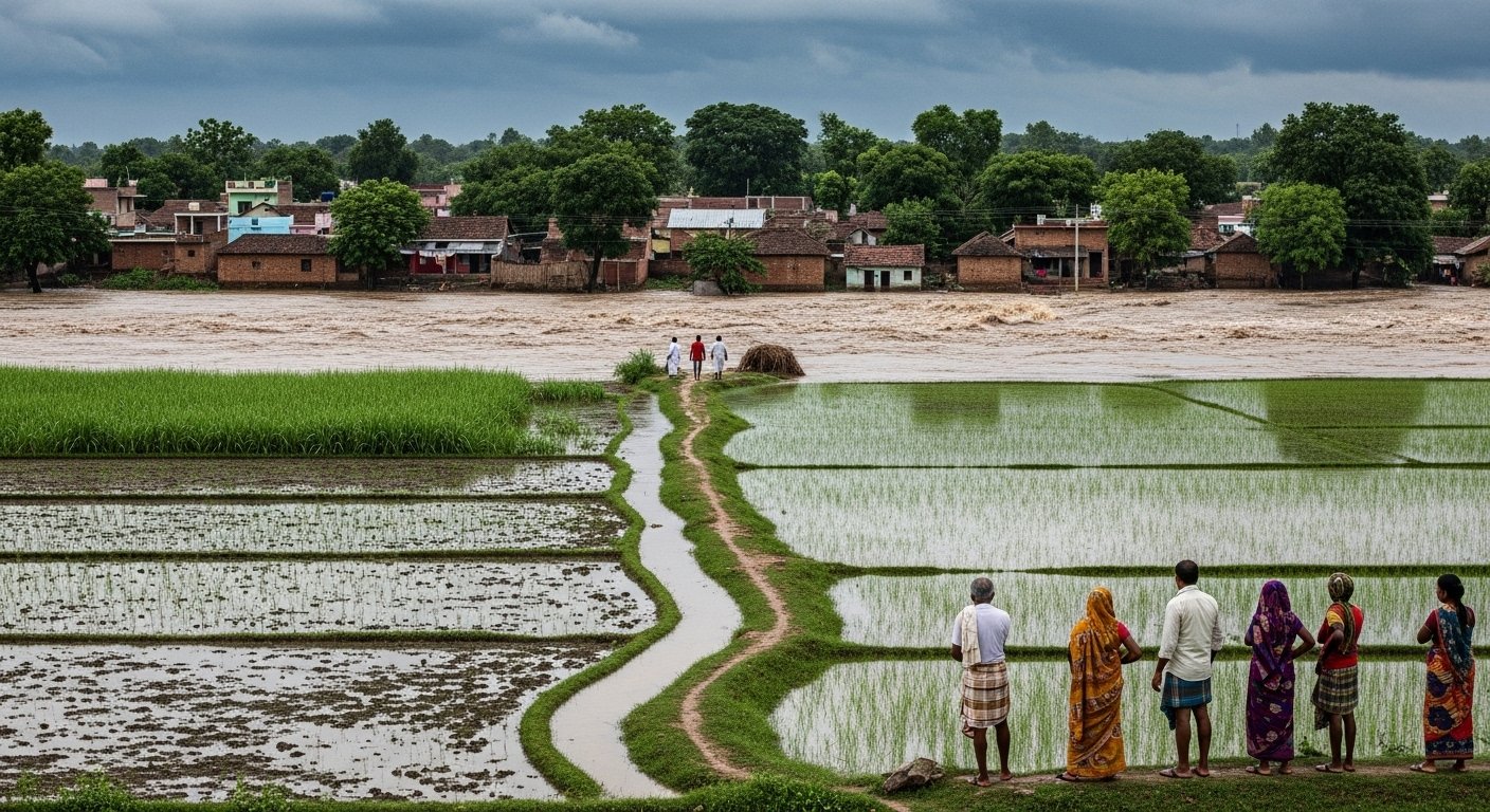 Flood threat increases in Pilibhit: 51,000 cusecs of water released into Devha River, alert in low-lying areas.