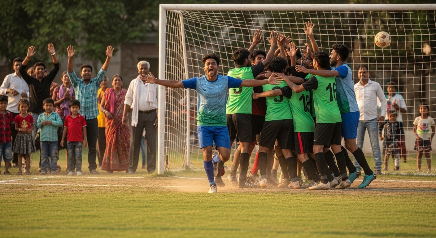 Thrilling Action in Football League! Football Nursery Wins 4-2 with Ikra's Decisive Goal, Kandwa Thrashes Jalaalipatti 3-0.