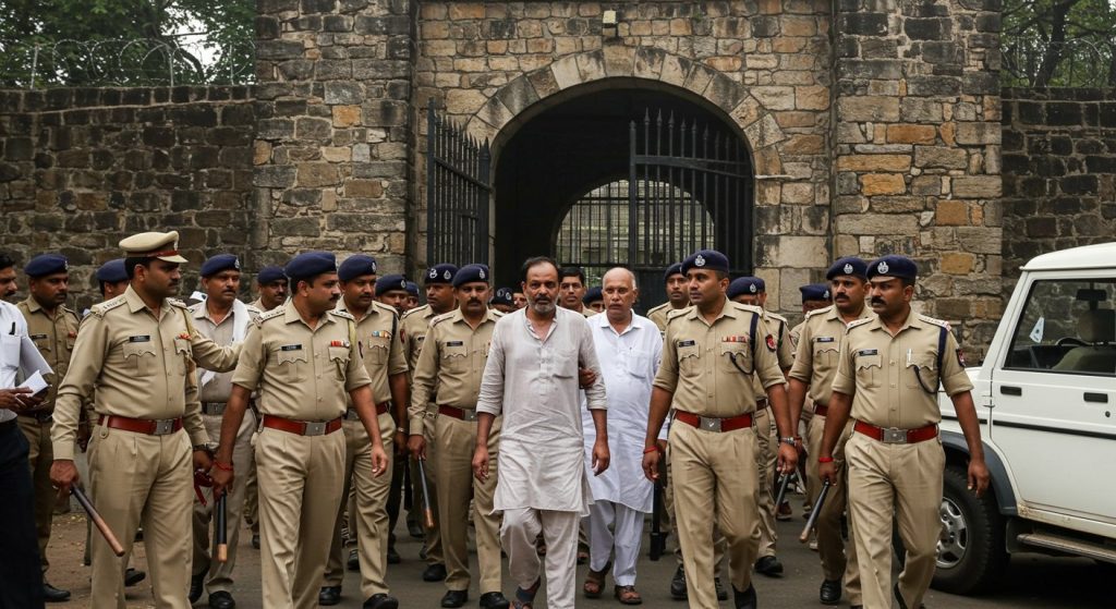 UP: Omar Ansari arrives at Kasganj Jail, claims 'framed in false case', security tightened