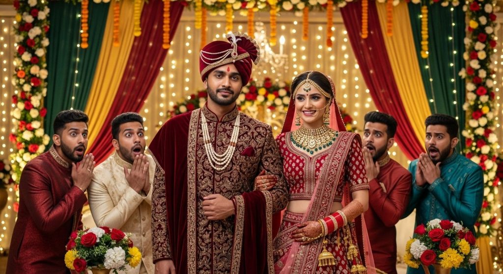 Friends called him 'Kaluwa', he got a fitting reply on his wedding night; people burned with envy upon seeing his wife!