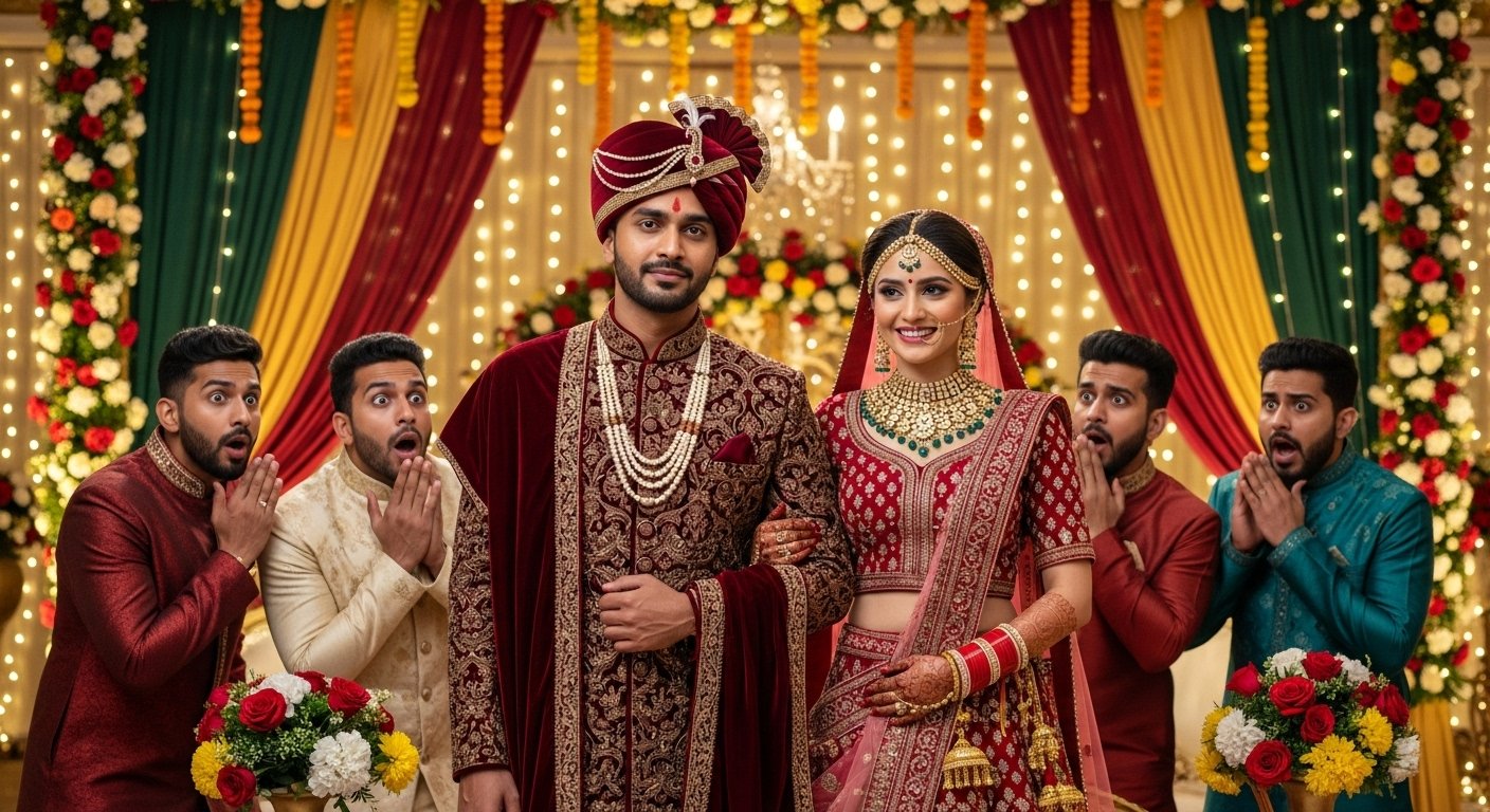 Friends called him 'Kaluwa', he got a fitting reply on his wedding night; people burned with envy upon seeing his wife!