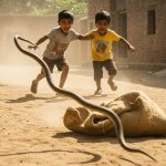 Giant Snake Escapes From Sack And Dashes Away, Two Children Narrowly Saved: The Full Truth Of The Viral Video!
