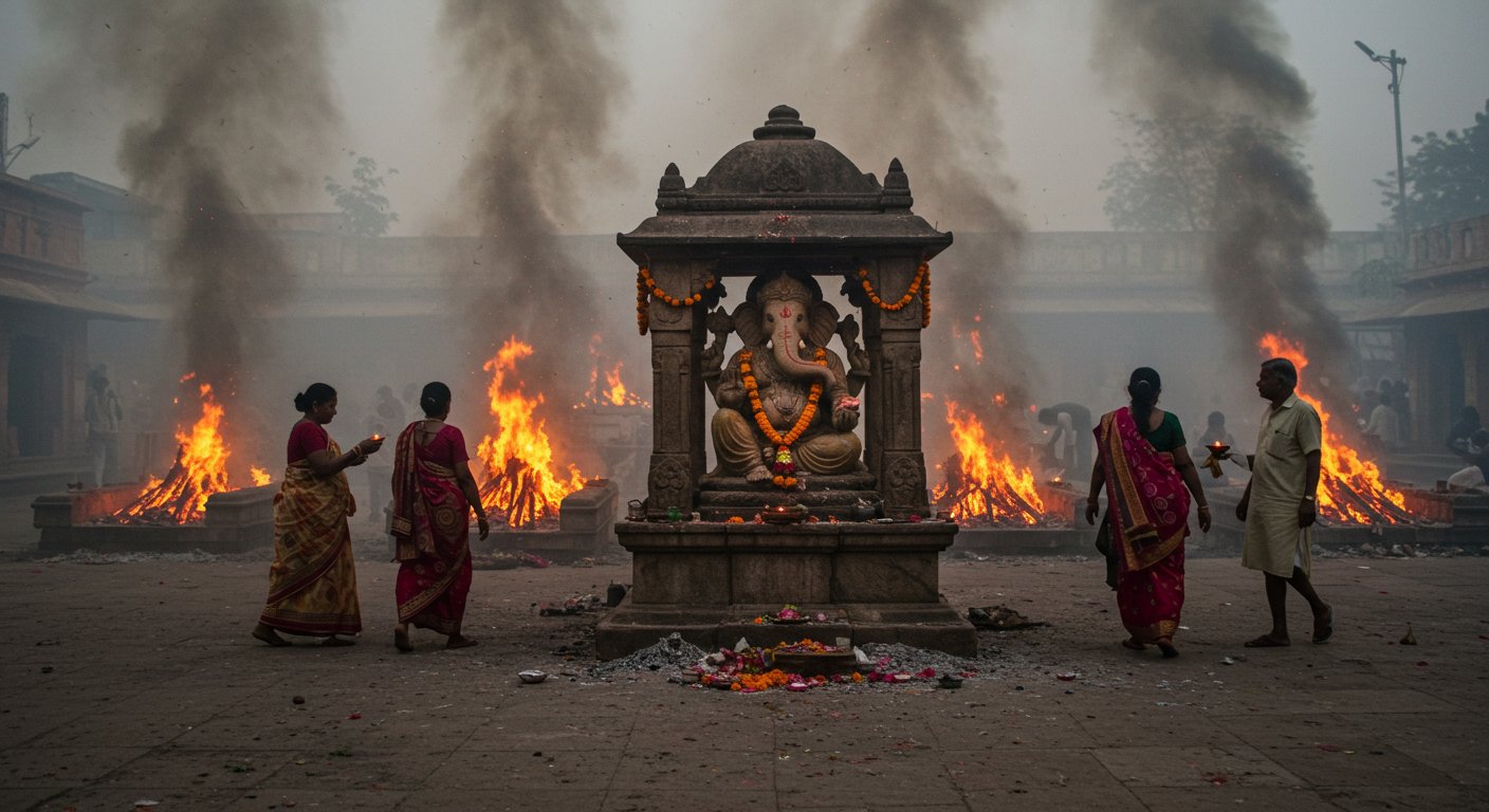 Cremation Ground's Ganesha: Where devotees perform reverse circumambulation amidst funeral pyres, know the mystery of this unique temple!