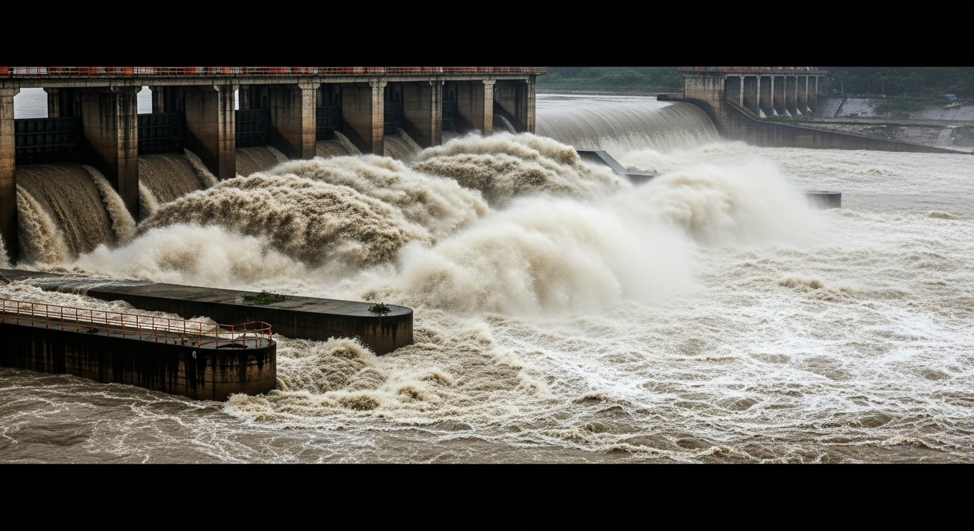 Ganga in Full Fury at Narora Barrage: River Flows 31,000 Cusecs Above Danger Mark, Threat Looms!