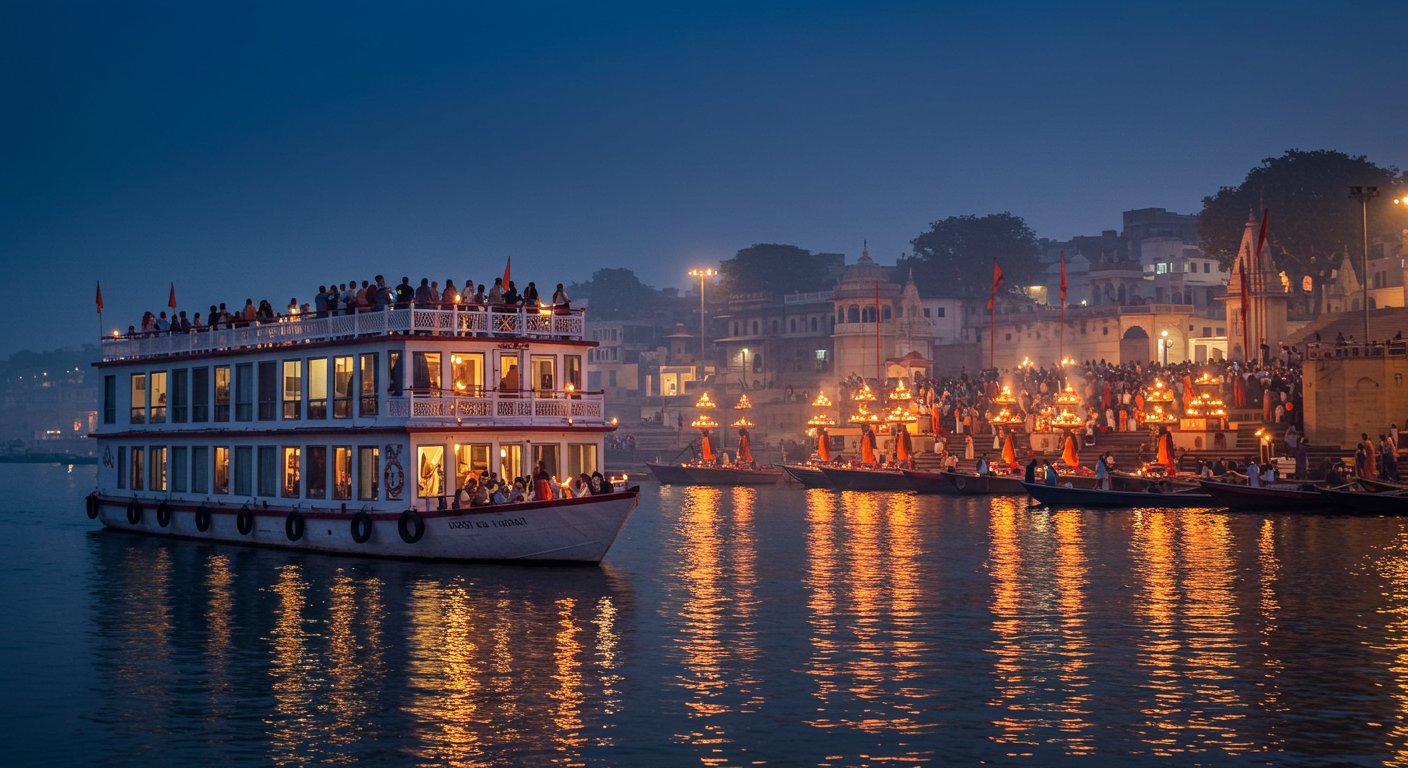 A New Ganga Aarti Experience: Luxury 'Gangotri Cruise' Now in Kashi Offers Tourists Spectacular Views