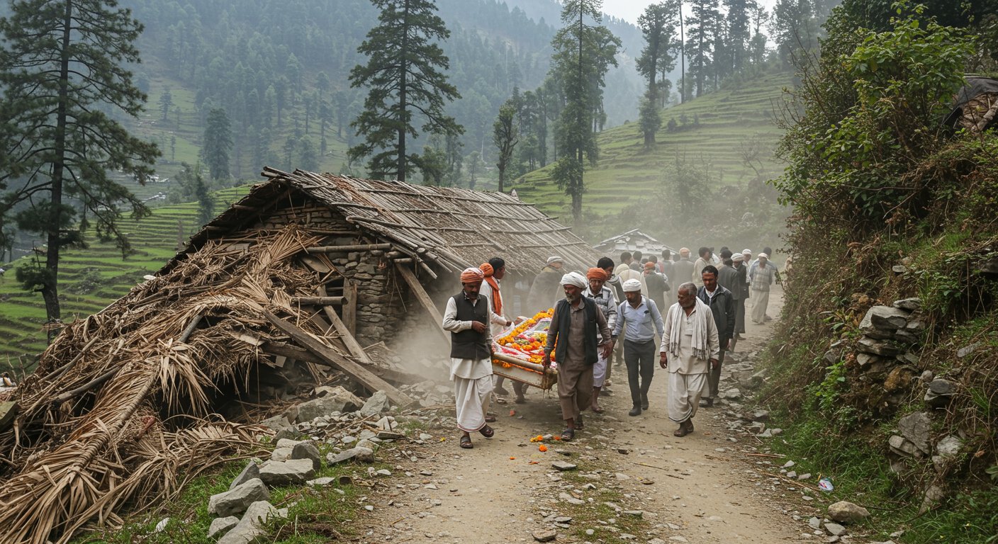 Tragic accident in Himachal: Cow shed collapsed on way to crematorium, retired teacher dies; 5 villagers injured