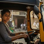 This girl became self-reliant by driving an auto; hats off to her struggle and courage!