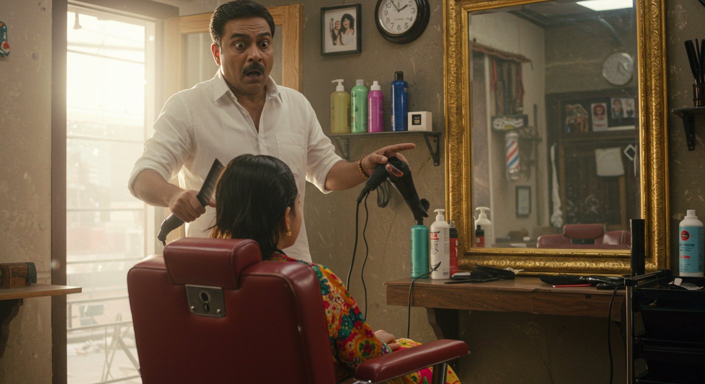 Shocking Incident with Barber Right After Styling Girl's Hair, Video Goes Viral!