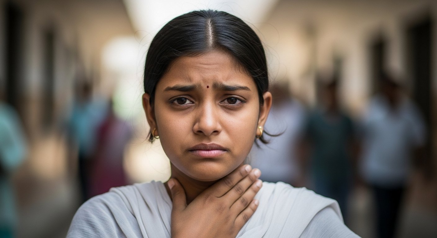 Croaking like a frog from her throat, a girl's life became difficult; Know the full story!