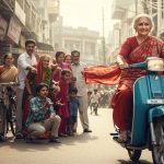 Grandma's 'Cool Style' on a Moped; Video Makes People Her Fans!