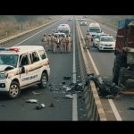 Hamirpur: Horrific Accident on Bundelkhand Expressway, Crime Branch Car Collides with Tractor-Trolley, 2 Policemen Dead, 2 Injured
