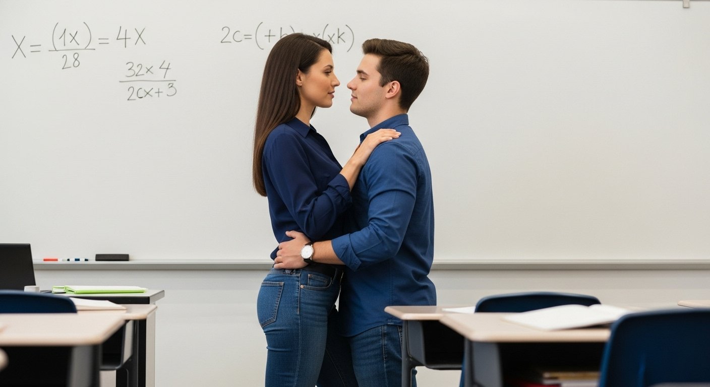 Madam and Sir Lost Control While Teaching, 'Beautiful Mistake' Caught on Camera, Video Went Viral