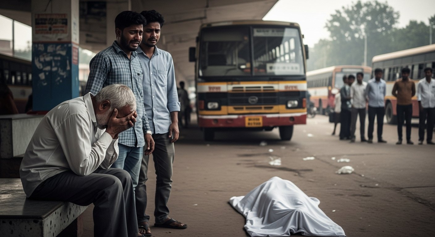 Hathras: Father-brother came to meet, finance employee son's body found at bus stand; family members distraught.