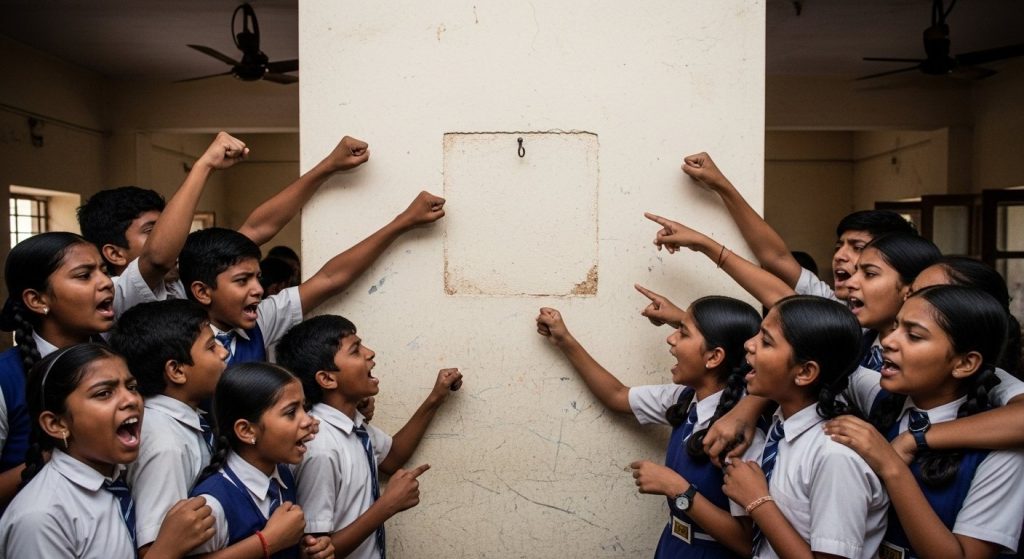 Hathras: Massive Uproar by Students After Babasaheb's Picture Removed From School; BEO Sends Report to BSA