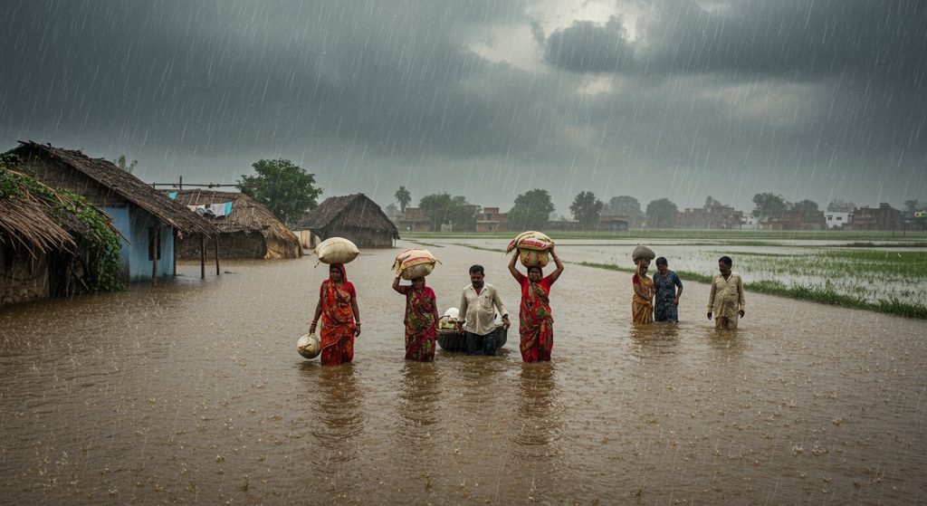 Rain havoc in Uttar Pradesh: 24 districts hit by floods, no relief for a week