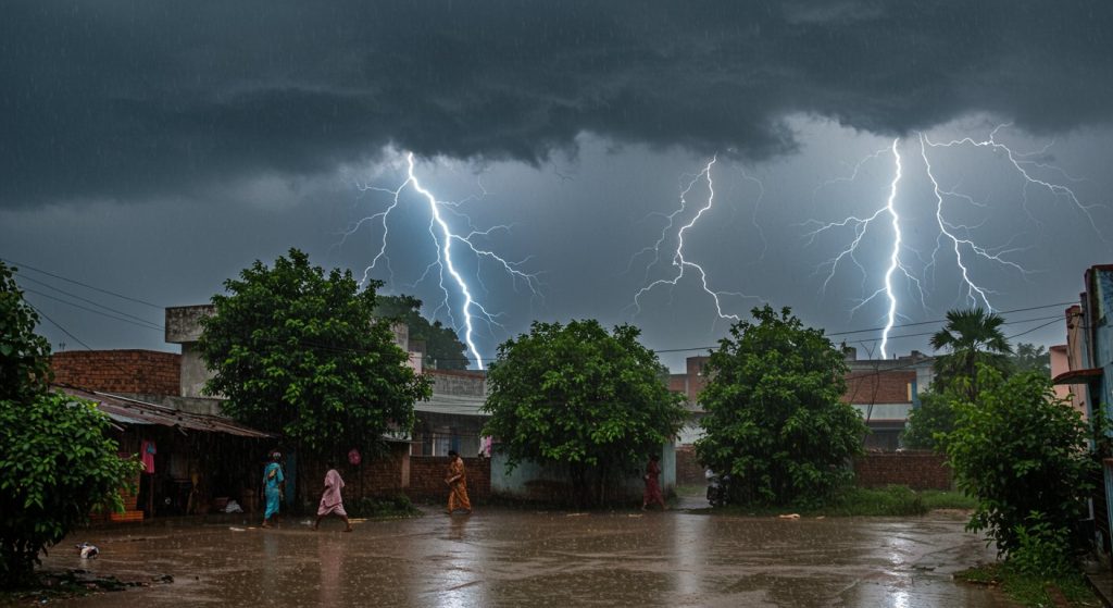 UP: Nature's Fury Strikes; Heavy Rain Alert in 44 Districts, Lightning Feared in 57!