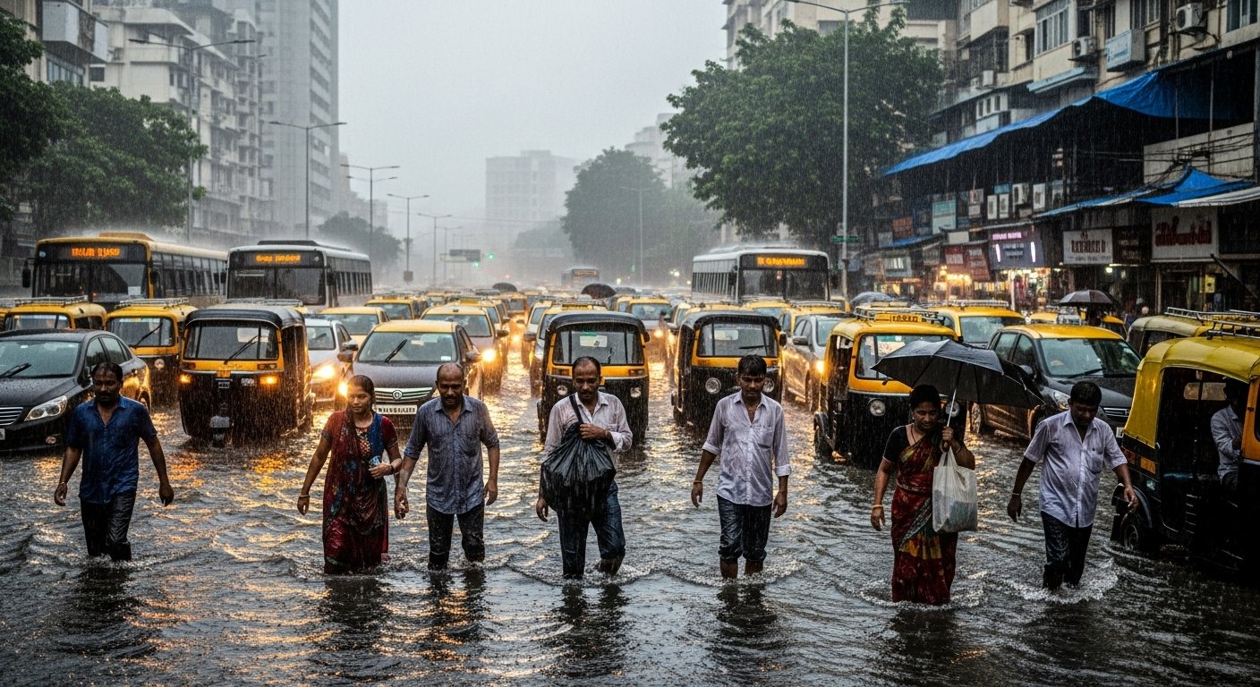 Torrential Rain Disrupts Life in Mumbai, Schools-Colleges Shut; Gangotri-Yamunotri Highway Blocked in Uttarakhand