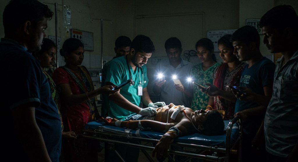 Shocking Video: Treatment with Mobile Torch in Emergency, Health System's Failure Exposed!
