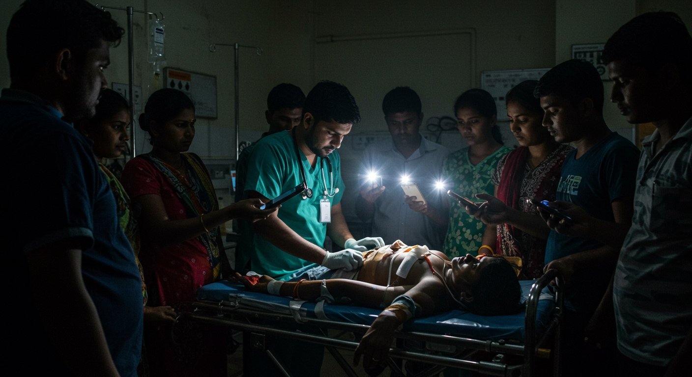 Shocking Video: Treatment with Mobile Torch in Emergency, Health System's Failure Exposed!