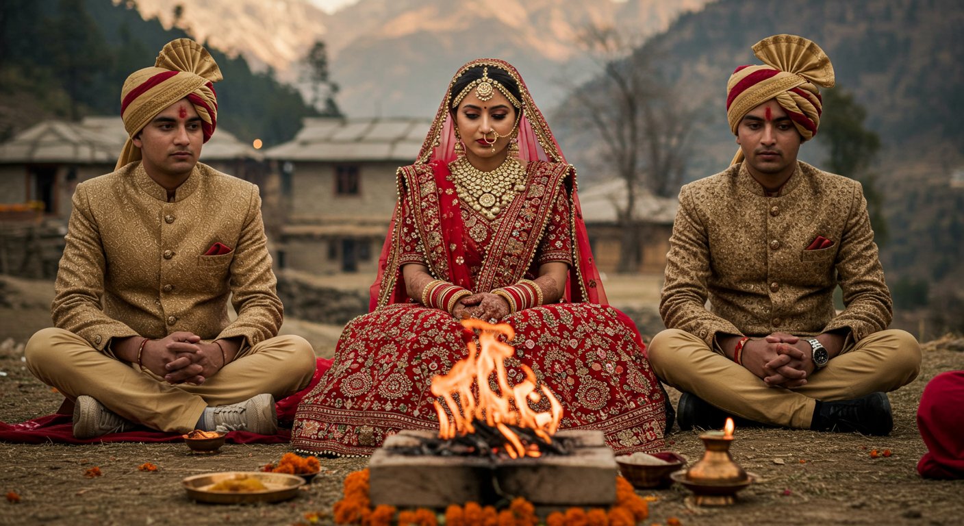 A Unique Wedding in Himachal: One Bride, Two Grooms, and the Return of a Centuries-Old Tradition!
