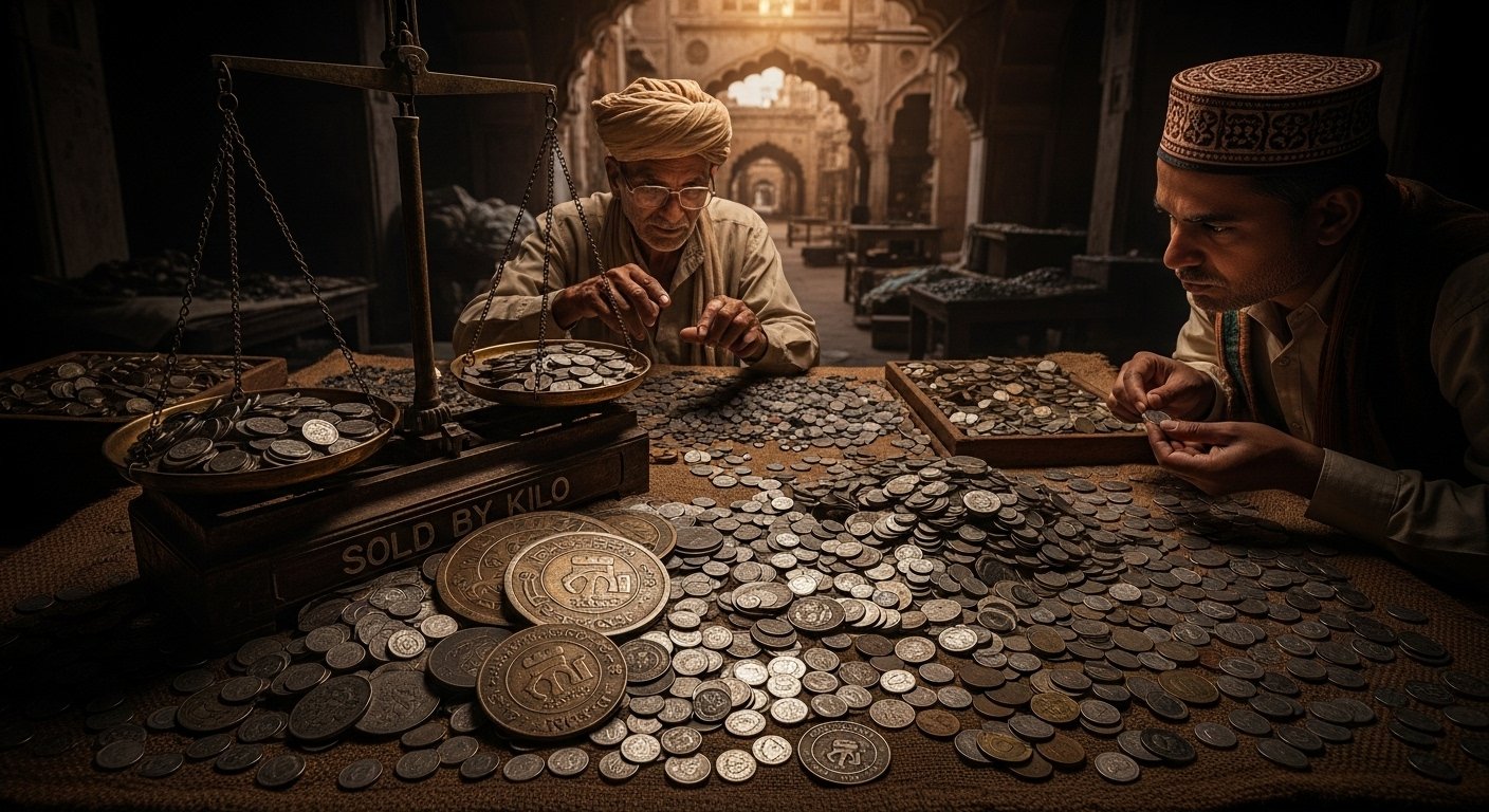 Historic Coin Hoard in Hyderabad's Secret Market: Centuries-Old Coins Sold by the Kilogram!