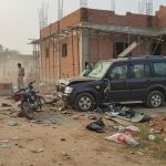 Scorpio Overturns After Hitting Bike, 3 Dead: Vehicle Crashes Into Under-Construction House; Three Injured; Were Going From Kotma of Anuppur to Belia