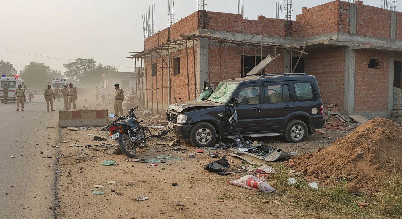 Scorpio Overturns After Hitting Bike, 3 Dead: Vehicle Crashes Into Under-Construction House; Three Injured; Were Going From Kotma of Anuppur to Belia