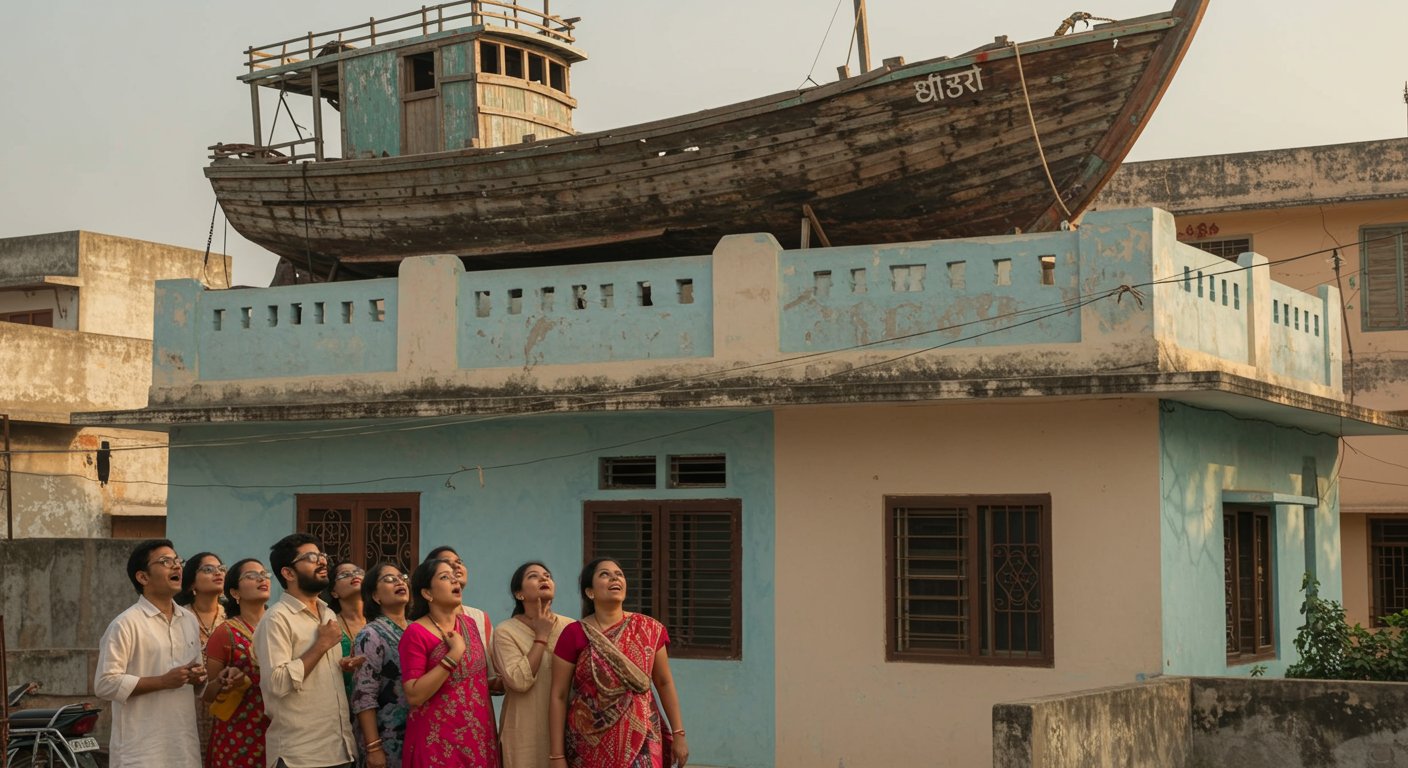 People Stunned to See Boat on Roof! Man's Unique Hobby Makes House Famous
