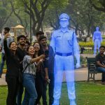Holographic Policemen Deployed in Park to Prevent Crime, People Heavily Mocking Them