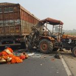Tragedy for Kanwariyas in Mathura: Truck crushes tractor-trolley, 3 Shiva devotees killed on spot.