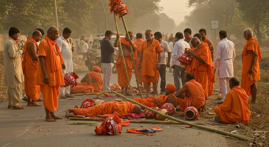 Out-of-control car brings death to Kanwar pilgrims in Agra: One killed, many seriously injured
