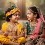 Little Radha-Kanha Charm Everyone's Hearts! Pictures of Children's Adorable Antics Go Viral, Spreading a Wave of Joy Nationwide.