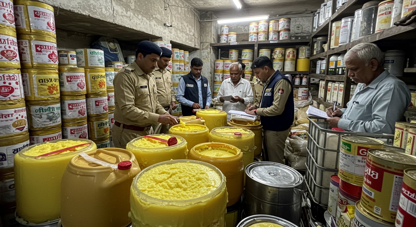 Big action in UP: Adulterated ghee warehouse operating in house, 3 quintals seized, FSDA sealed it