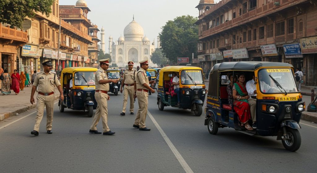 Agra to get relief from traffic jams! New 'four-zone' plan to be made for e-rickshaws; know the full new traffic police rule.