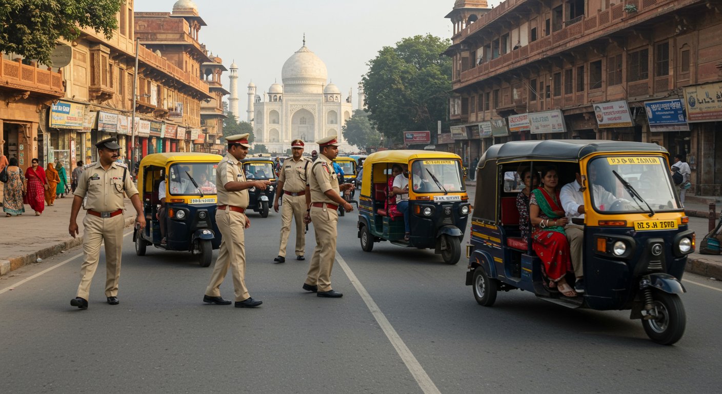 Agra to get relief from traffic jams! New 'four-zone' plan to be made for e-rickshaws; know the full new traffic police rule.