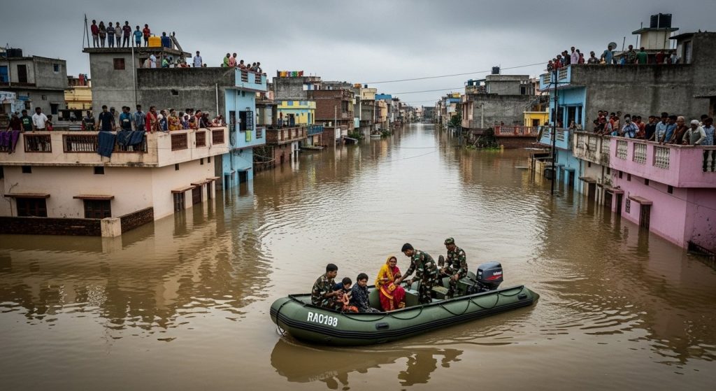 Hundreds of houses submerged in Unnao, colonies inundated in Kota; Army deployed for rescue operations