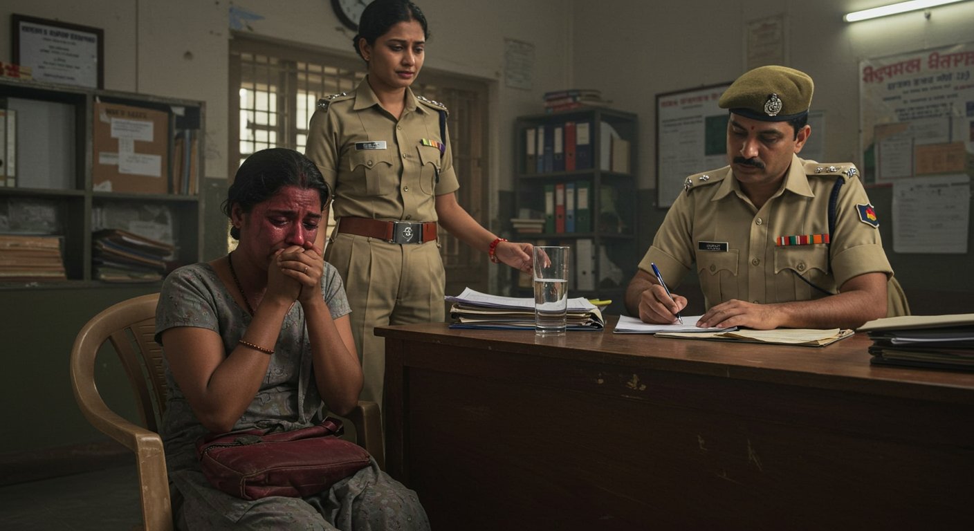 UP: Wife shattered by husband's brutality and brother-in-law's shamelessness, wept bitterly in police station; Police register serious case.