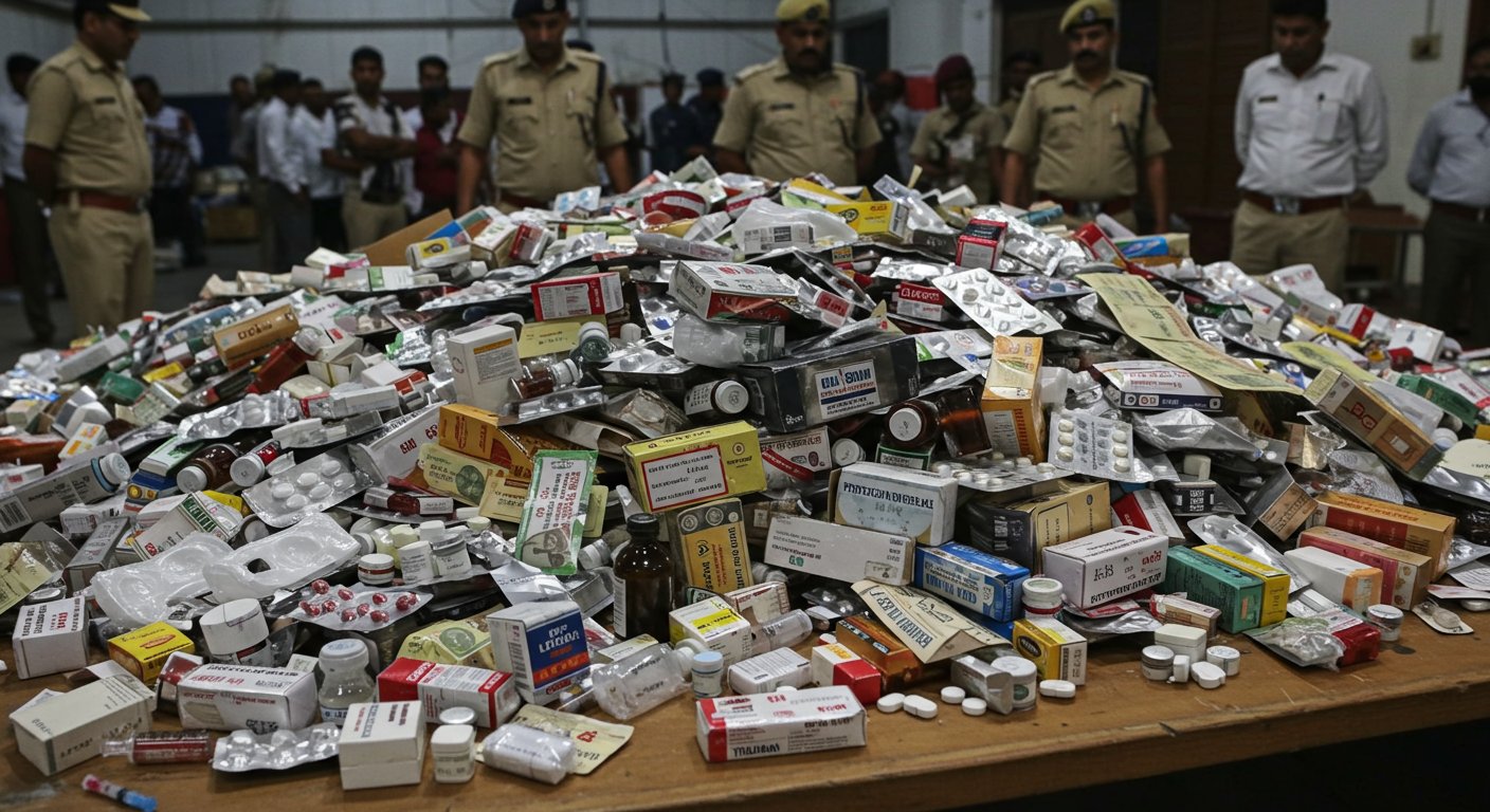 Illegal Trade of Counterfeit, Intoxicating, and Sample Medicines Exposed in UP: 20 Traders on STF's Radar in Biggest Operation