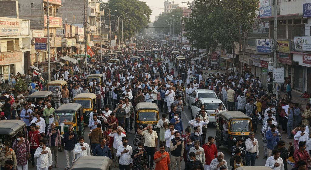 Bareilly Resonates with 'Jana Gana Mana': City Halts for 52 Seconds as Thousands Sing National Anthem on Independence Day