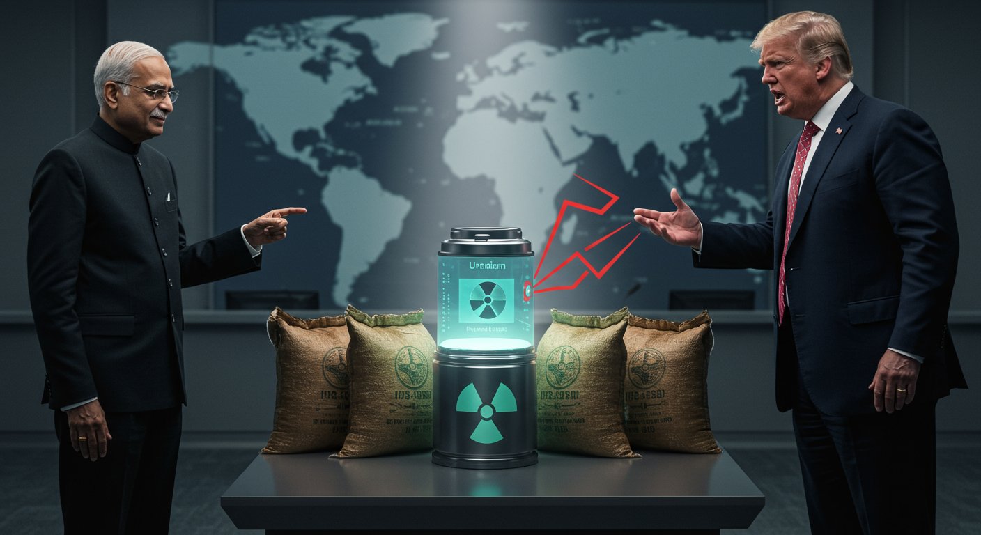 India's Strong Reply to Trump's Tariff Threat: 'America Also Buys Uranium and Fertilizer from Russia'; New Tariff Hike Threat Persists
