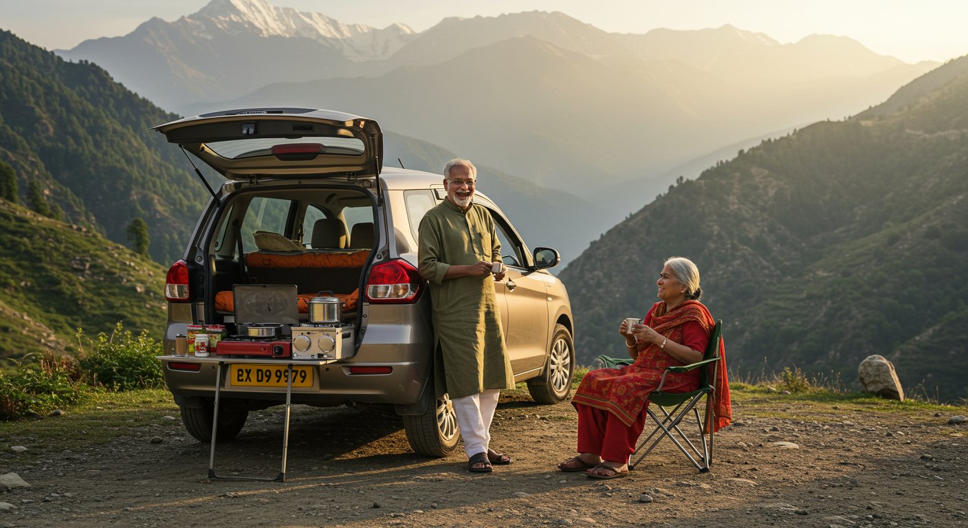 Second Innings of Life for Hisar's Retired Bank Manager: Converted Car into Kitchen-Bedroom to Tour India with Wife; Have Visited 6 States So Far